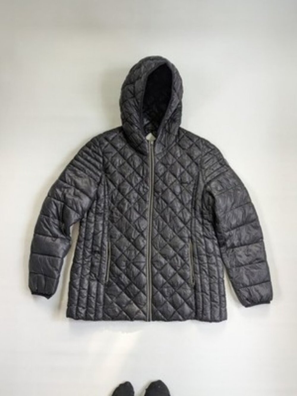 Noize Stella Black Puffer Jacket Coat XL Lightweight Cruelty-Free - Picture 6 of 16
